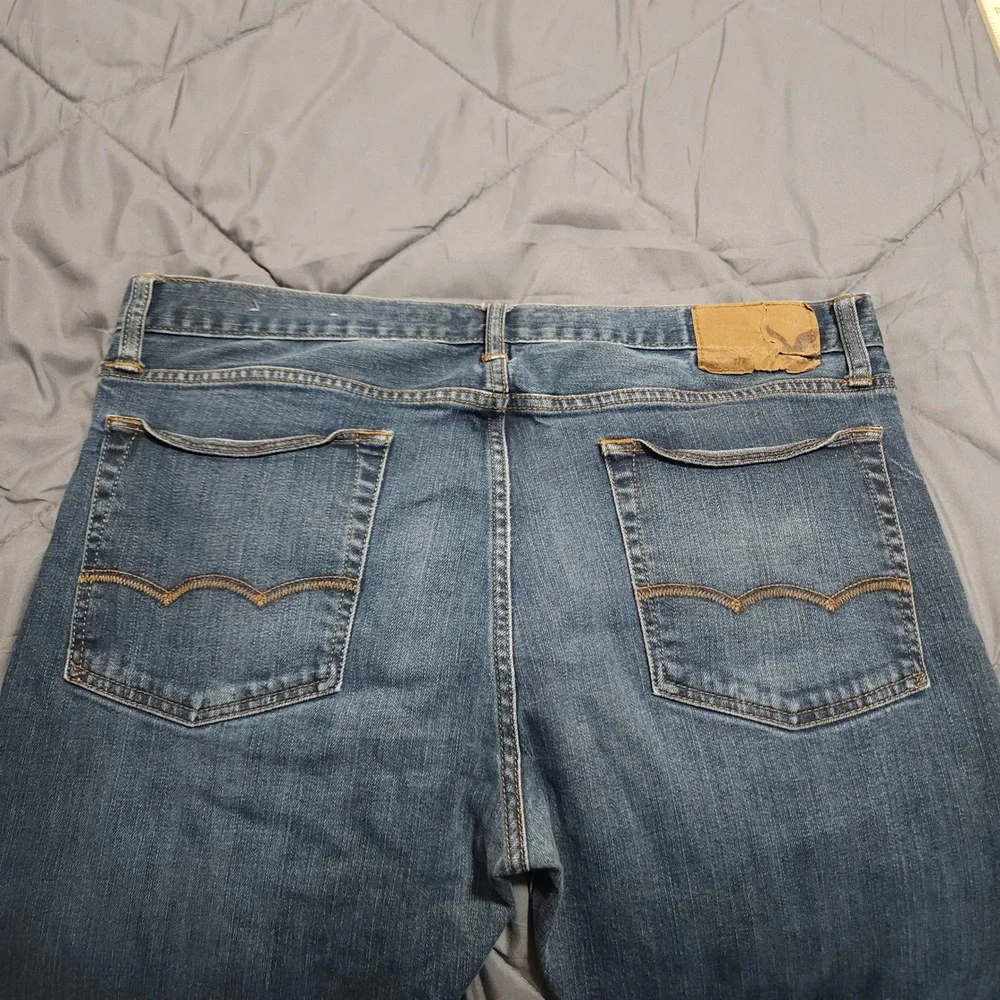 American Eagle Outfitters Slim Fit Jeans Mens 36x32 Blue Medium Wash Denim